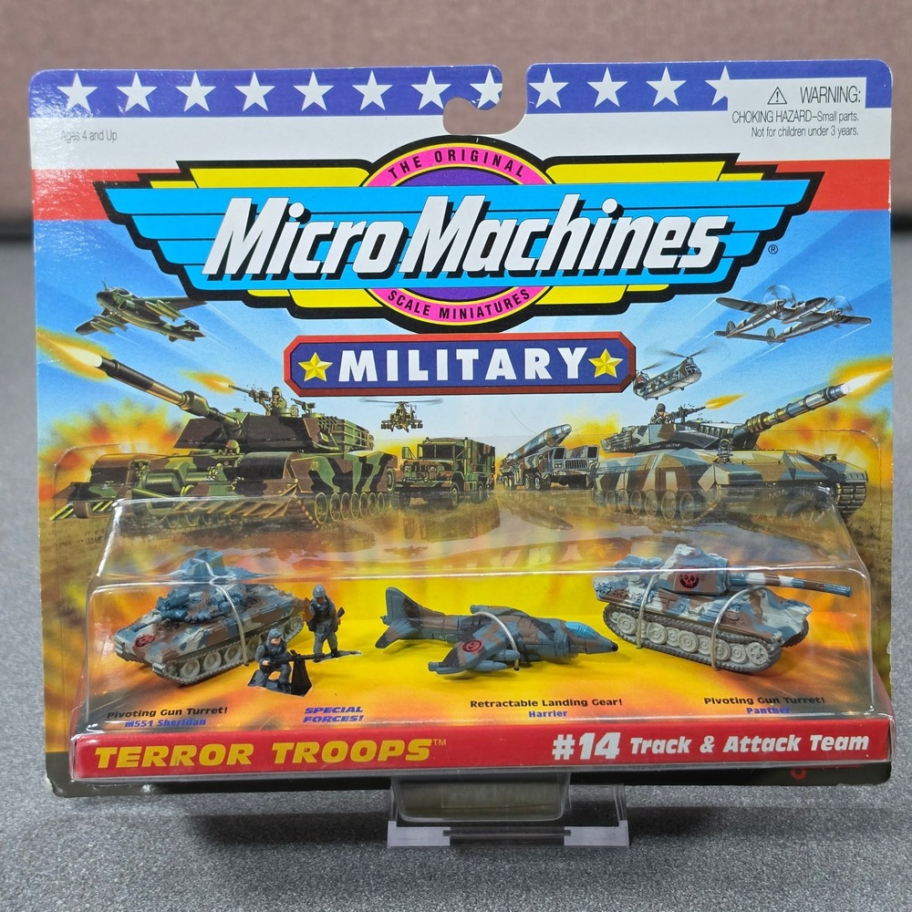 Galoob Micro Machines Military Terror Troops #14 Track & Attack Team New 1998